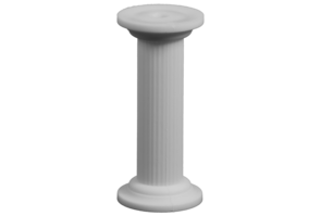 Round White Plasteryte pack of 4 pillars